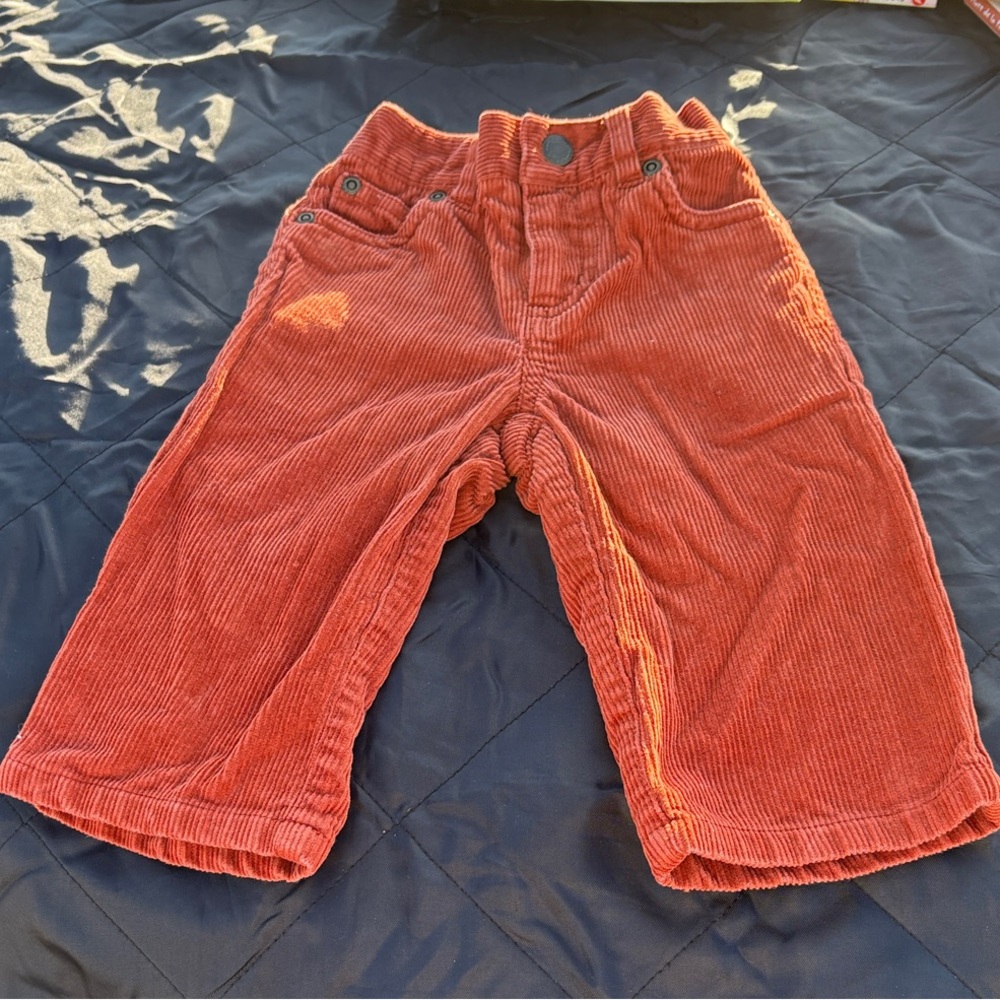 Janie and Jack Corduroy Pants in Rust